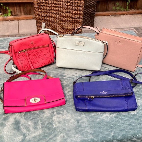 Kate Spade 5 Piece Crossbody Lot - Fun Summer Colors - Picture 1 of 16